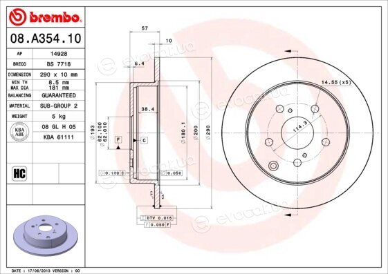 Brembo 08.A354.10