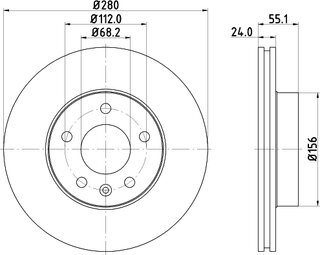 Hella Pagid 8DD 355 105-591