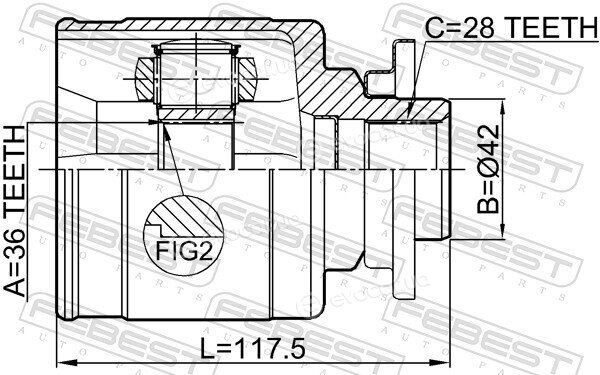 Febest 0511-BT50LH