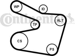 Continental 6PK1538WP2