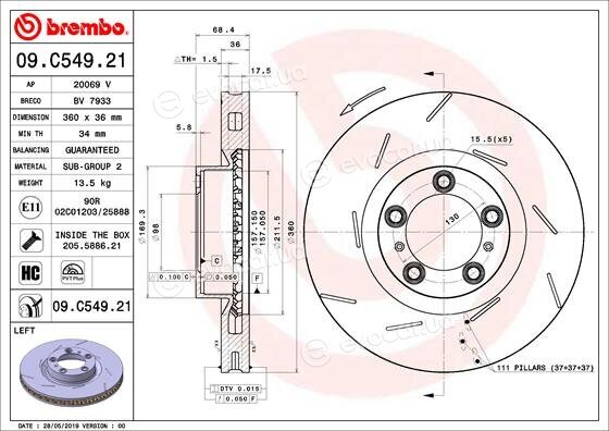 Brembo 09.C549.21