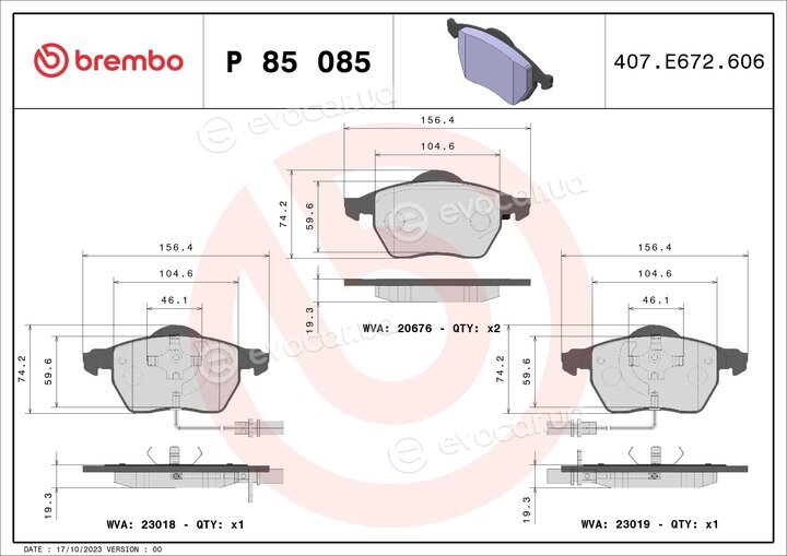 Brembo P 85 085X