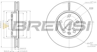 Bremsi CD7869V