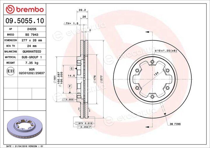 Brembo 09.5055.10