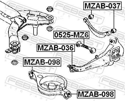 Febest MZAB-036