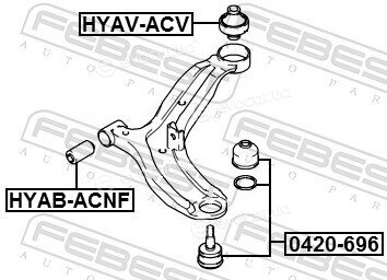 Febest HYAB-ACV