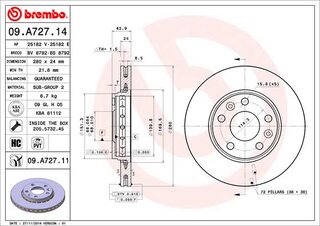 Brembo 09.A727.14