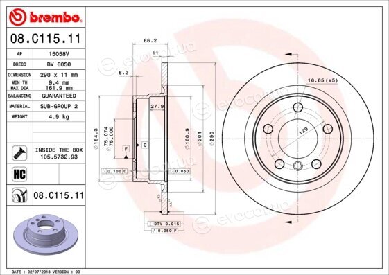 Brembo 08.C115.11