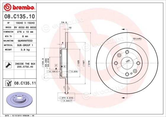 Brembo 08.C135.11