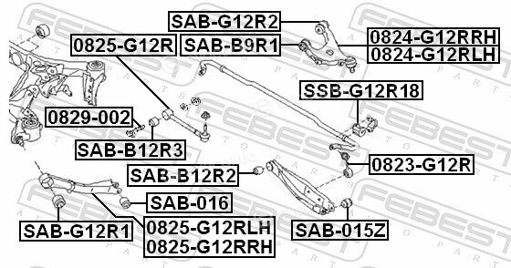 Febest 0825-G12RLH