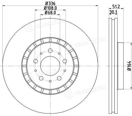 Hella Pagid 8DD 355 110-591