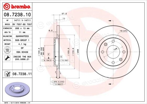 Brembo 08.7238.10