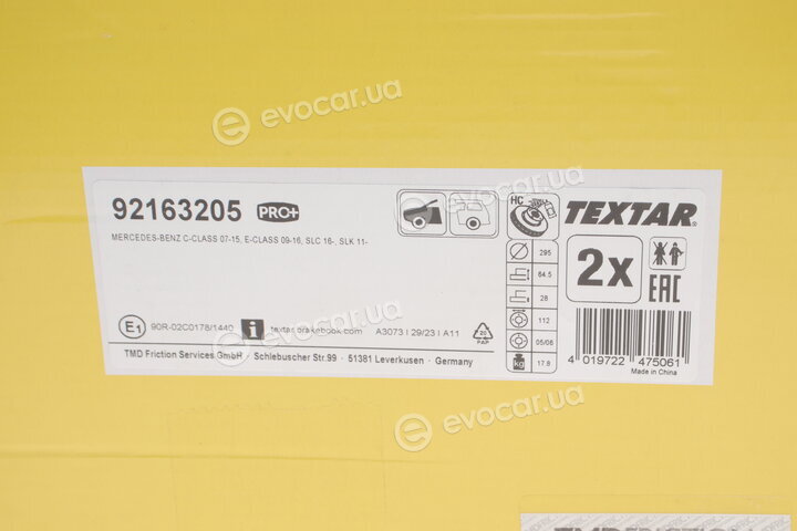 Textar 92163205