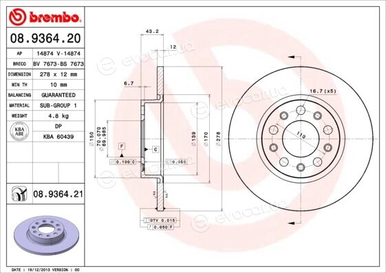 Brembo 08.9364.21