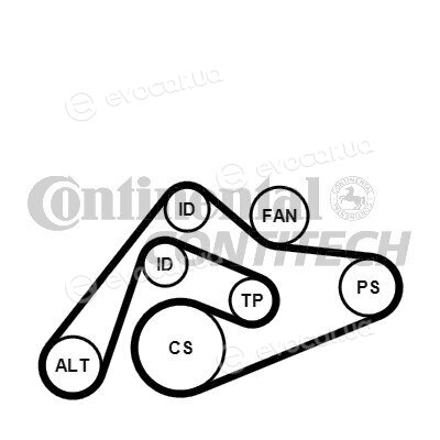 Continental 6PK2404K1