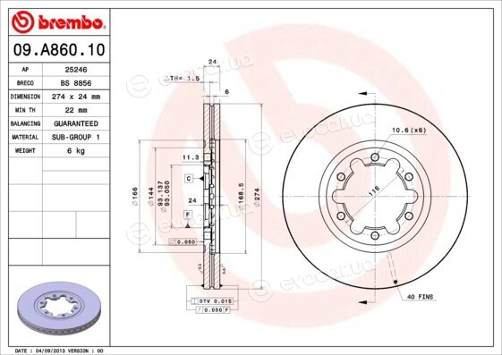 Brembo 09.A860.10