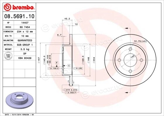 Brembo 08.5691.10