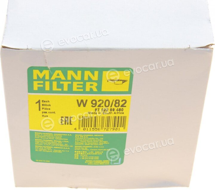 Mann W 920/82