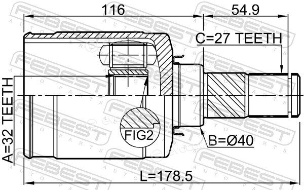 Febest 0211-L33LH