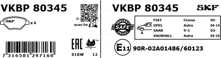 SKF VKBP 80345