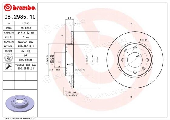 Brembo 08.2985.10
