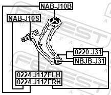 Febest 0224-J11ZFRH
