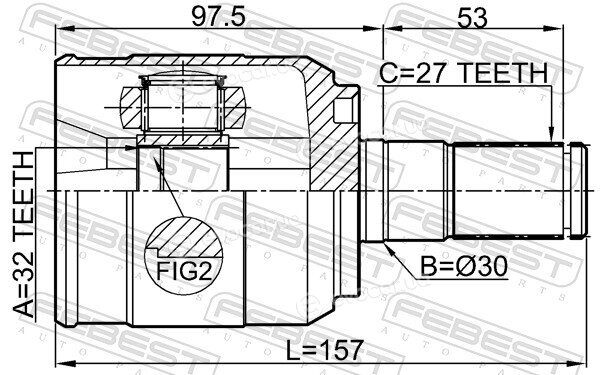 Febest 1211-D7AT2WD