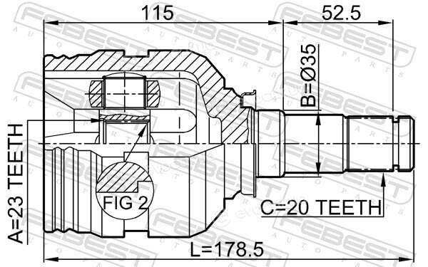 Febest 0111-SXM10LH