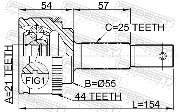 Febest 0210-QG15A44