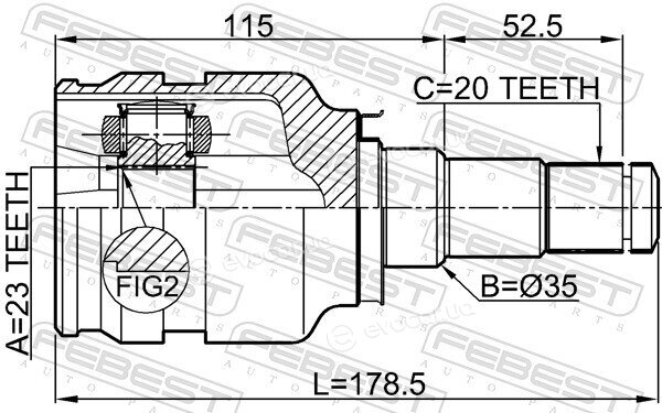 Febest 0111-ZRT270