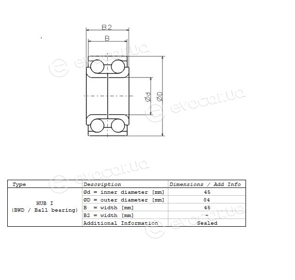 NSK ZA-45BWD10ACA86**
