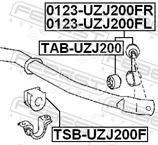 Febest 0123-UZJ200FL