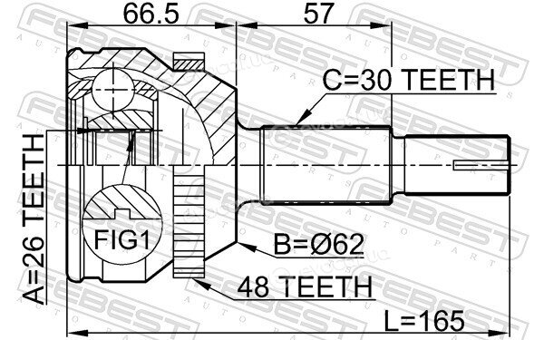 Febest 0110-MCV30A48