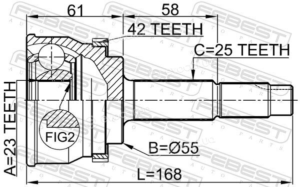 Febest 0210-061A42