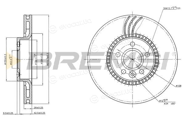 Bremsi CD7607V