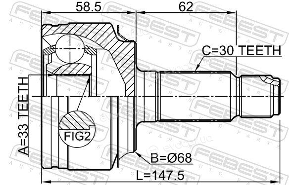Febest 0310-RW24