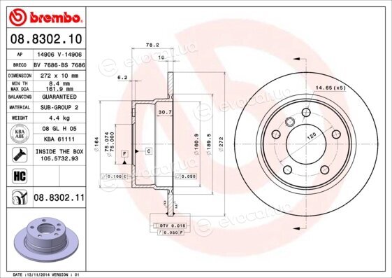 Brembo 08.8302.11