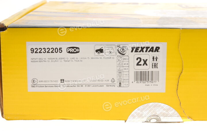 Textar 92232205