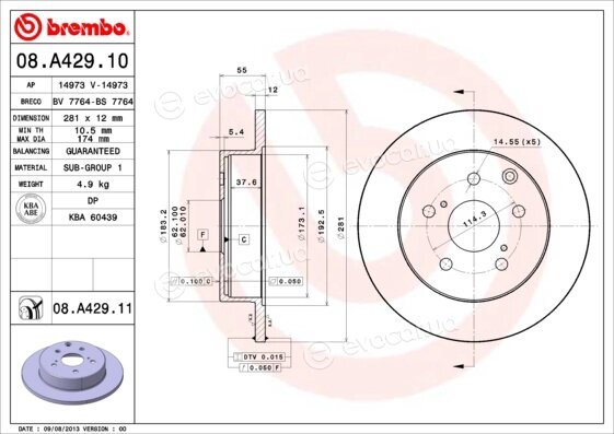 Brembo 08.A429.10