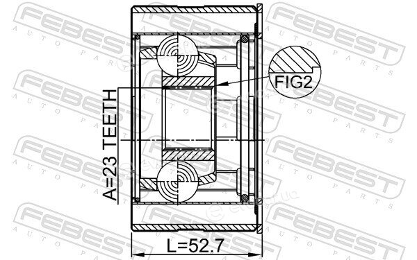 Febest 0411-CU2WSHA