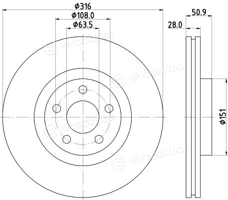 Hella Pagid 8DD 355 133-101