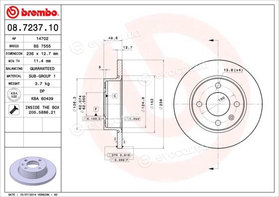 Brembo 08.7237.10