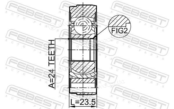 Febest 2711-XC90SHA