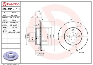 Brembo 09.A919.10