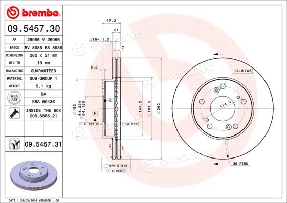 Brembo 09.5457.31