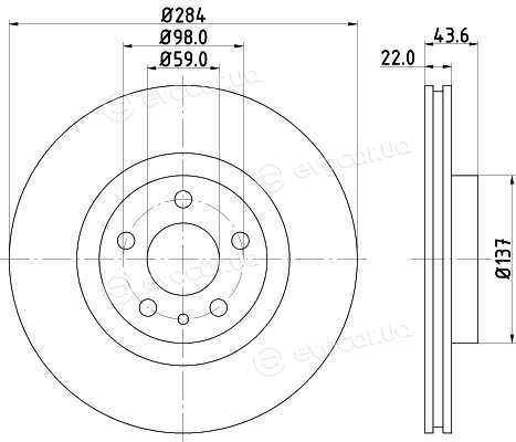 Hella Pagid 8DD 355 101-951