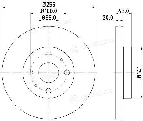 Hella Pagid 8DD 355 108-881