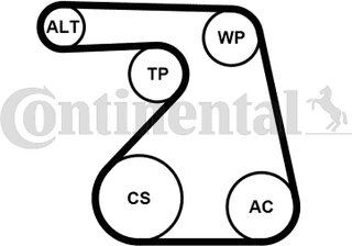 Continental 6PK1217WP1