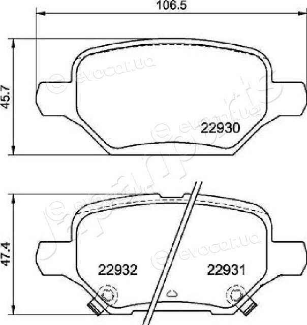 Japanparts PP-0405AF