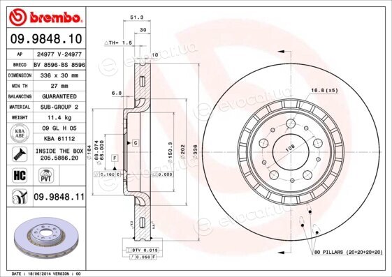 Brembo 09.9848.11